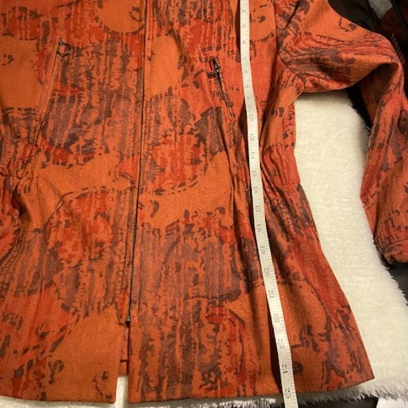 Zip Up Rusty Brown Fall/Spring Jacket With Hood - Picture 7 of 9